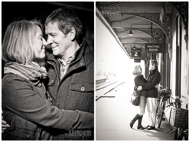 2012-02-28_003 engagement photo - Couple hugging on railway platform